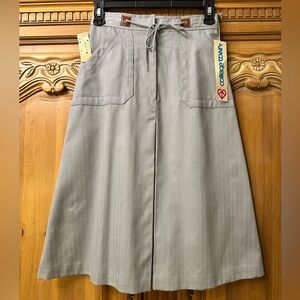 Vintage Gray A-Line Skirt with Department Store‎ Tag, Union Made